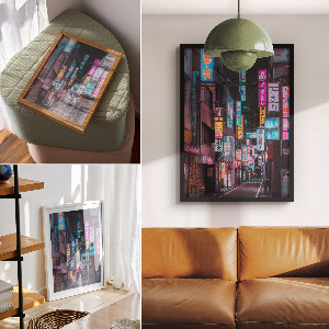 Retro poster Neonstadt