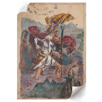 Poster auf leinwand Der heilige Christophorus