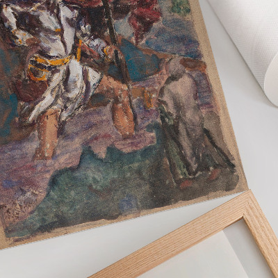 Poster auf leinwand Der heilige Christophorus