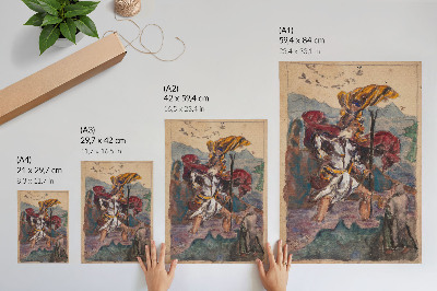 Poster auf leinwand Der heilige Christophorus