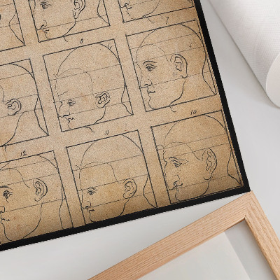 Poster kunstdruck Zwölf Profile
