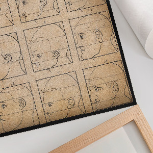 Poster-Kunstdruck mit zwölf Profilen