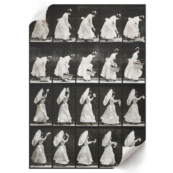 Plagát do obývačky Žena s košíkom