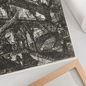 Kunstdruck-Poster mit Motiv einer Klappbrücke