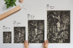 Kunstdruck auf Leinwand mit Motiv 'Rundturm'