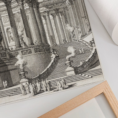 Retro poster Antiker Tempel