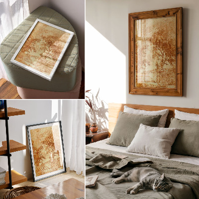 Poster auf leinwand Landschaft mit Treppe