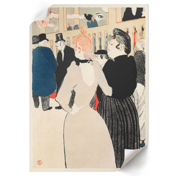 Kunstdruck auf Leinwand mit Motiv „Moulin Rouge“