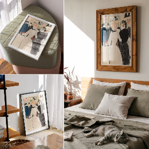 Retro plagát V Moulin Rouge