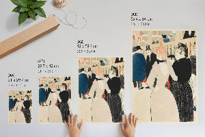 Kunstdruck auf Leinwand mit Motiv „Moulin Rouge“