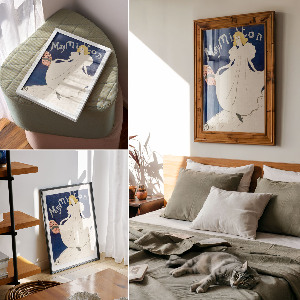 Poster auf Leinwand mit Motiv von May Milton