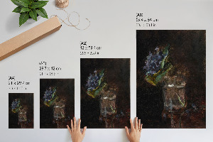 Poster Kunstdruck „Ein Strauß Veilchen“