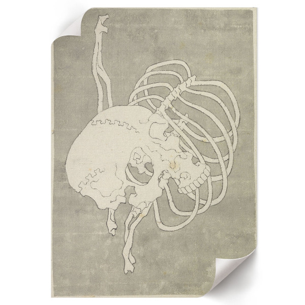 Kunstdruck-Poster mit Schädelmotiv