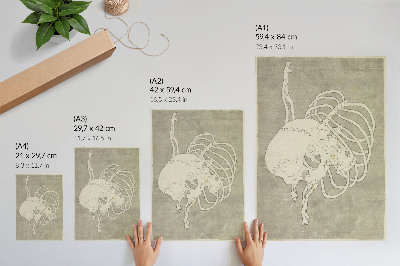 Kunstdruck poster Schädel