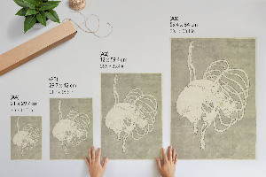 Kunstdruck-Poster mit Schädelmotiv