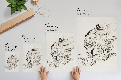 Poster leinwand Japanischer Tiger