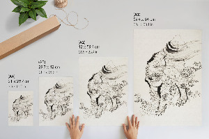 Poster leinwand Japanischer Tiger