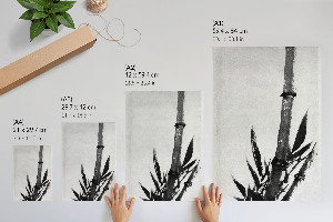 Wandposter mit Bambusmotiv