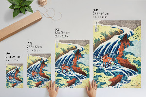 Kunstdruckposter „Yoshitsune‑Wasserfälle