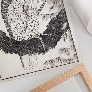 Kunstdruck auf Leinwand mit Vogelmotiv
