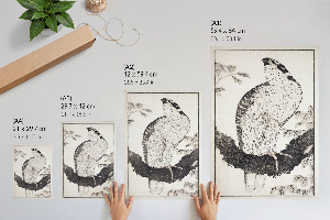 Kunstdruck auf Leinwand mit Vogelmotiv