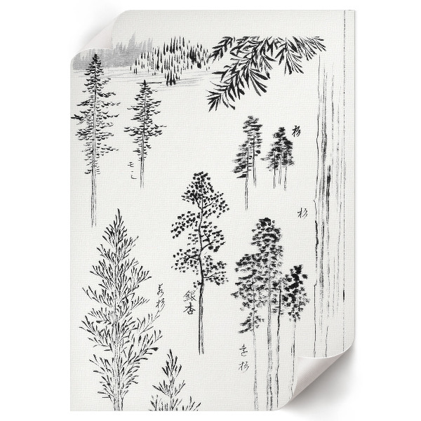 Wandposter mit Kiefernmotiv