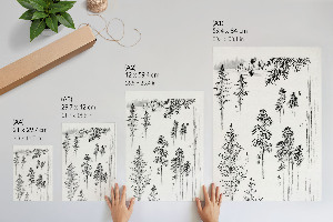 Wandposter mit Kiefernmotiv