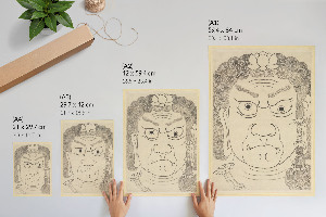 Kunstdruck-Poster mit Fud-Maske