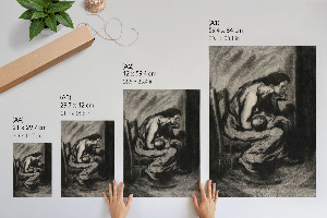Poster mit Motiv Mutter und Kind