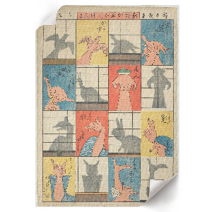 Poster-Kunstdruck „Acht Schattenfiguren“