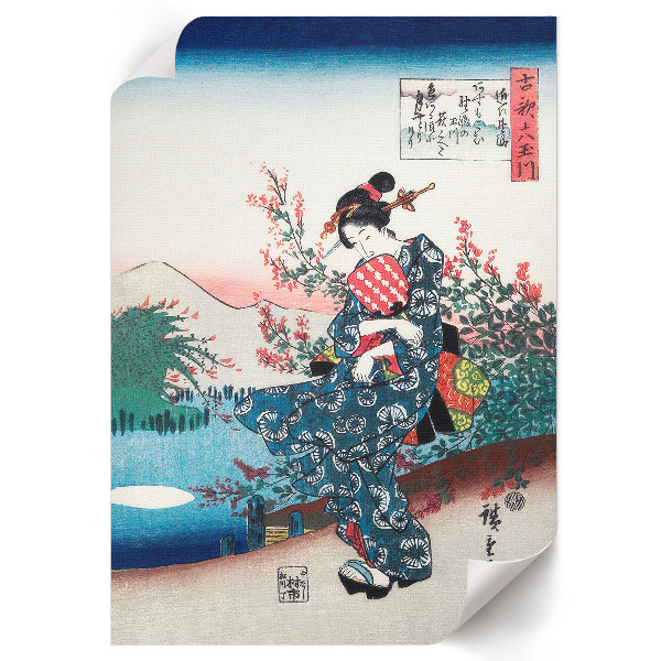 Bilder Poster mit Motiv einer japanischen Frau