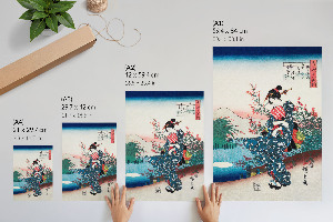 Bilder Poster mit Motiv einer japanischen Frau