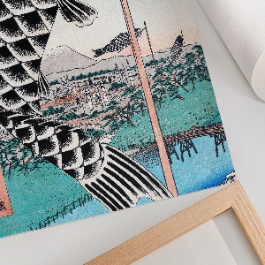 Poster auf Leinwand mit Motiv der Suidobashi-Brücke