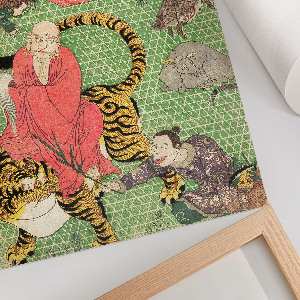 Poster Kunstdruck mit Basketballmotiv