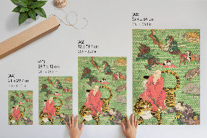 Poster Kunstdruck mit Basketballmotiv