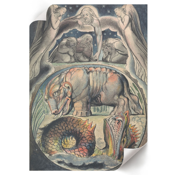Poster na stenu Behemot a Leviatan