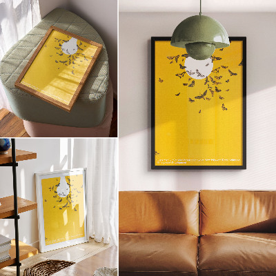 Kunstdruck poster Glühbirnen-Poster