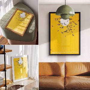 Kunstdruck poster Glühbirnen-Poster