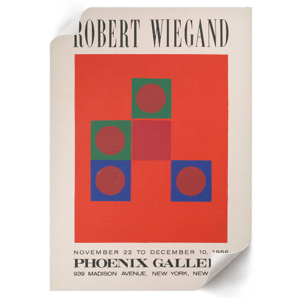Retro poster Ausstellungsplakat