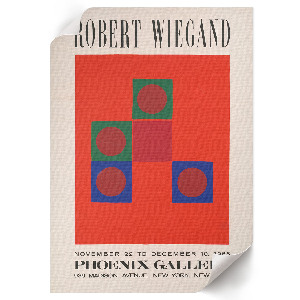 Retro-Poster im Stil eines Ausstellungsplakats