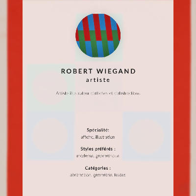 Retro poster Ausstellungsplakat