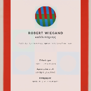Retro poster Ausstellungsplakat