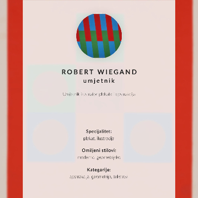 Retro poster Ausstellungsplakat