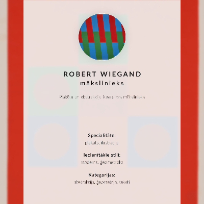 Retro poster Ausstellungsplakat