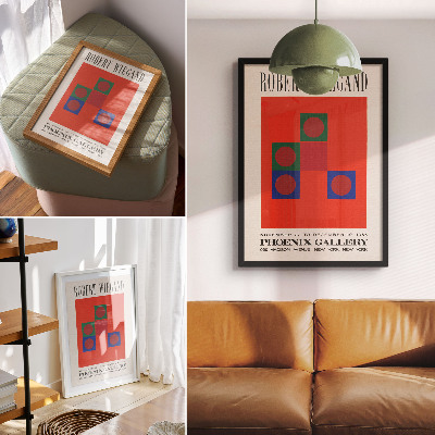 Retro poster Ausstellungsplakat