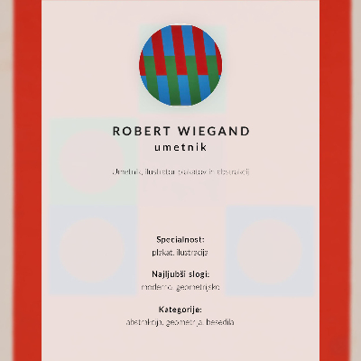 Retro poster Ausstellungsplakat