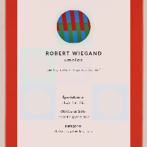 Retro poster Ausstellungsplakat