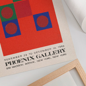 Retro poster Ausstellungsplakat