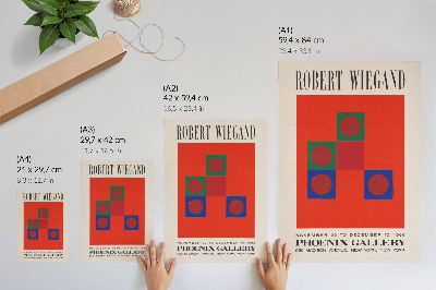 Retro poster Ausstellungsplakat