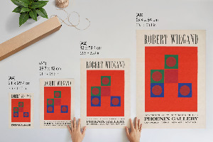 Retro poster Ausstellungsplakat